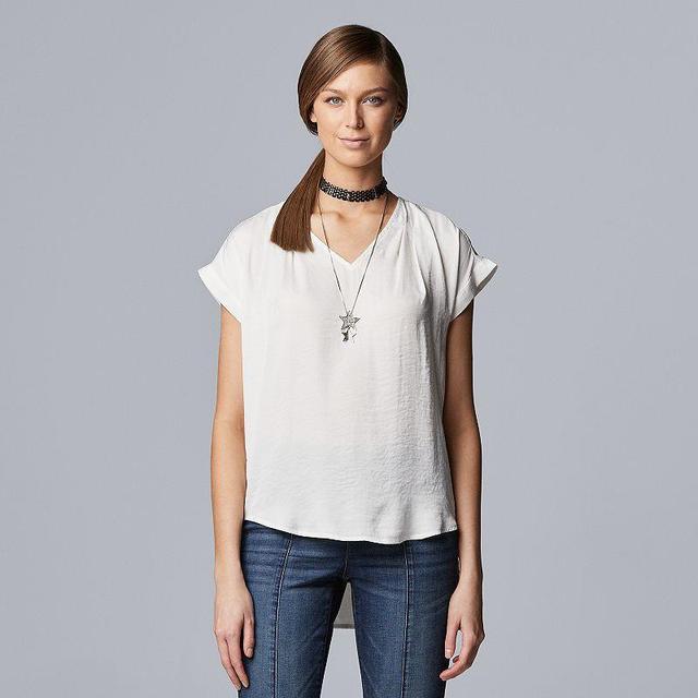 Womens Simply Vera Vera Wang V-Neck Top Product Image