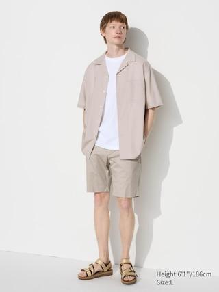 Mens Stretch Slim-Fit Shorts (9) Beige Small UNIQLO US Product Image