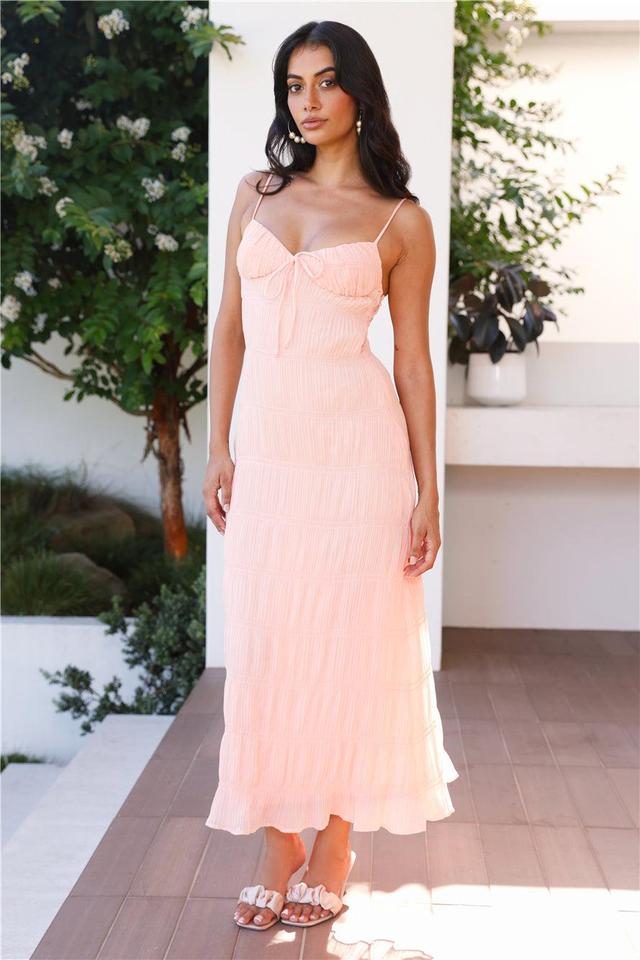 Florida Sunset Maxi Dress Peach Product Image