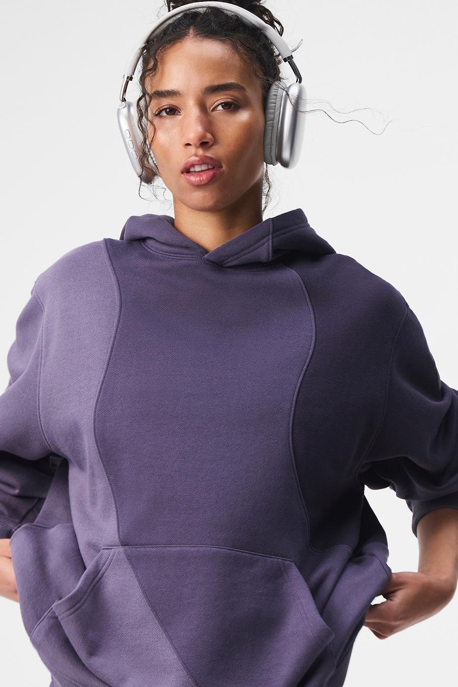 Make Waves Hoodie - Italian Plum Tonal Female Product Image