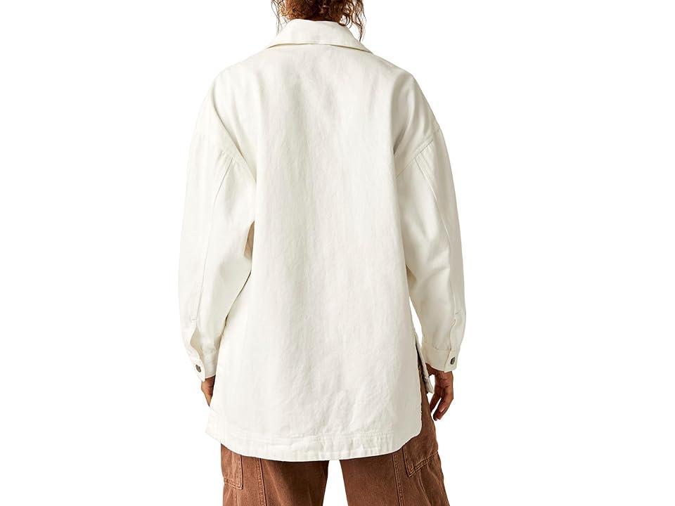 x We The Free Madison City Twill Jacket In Optic White Product Image