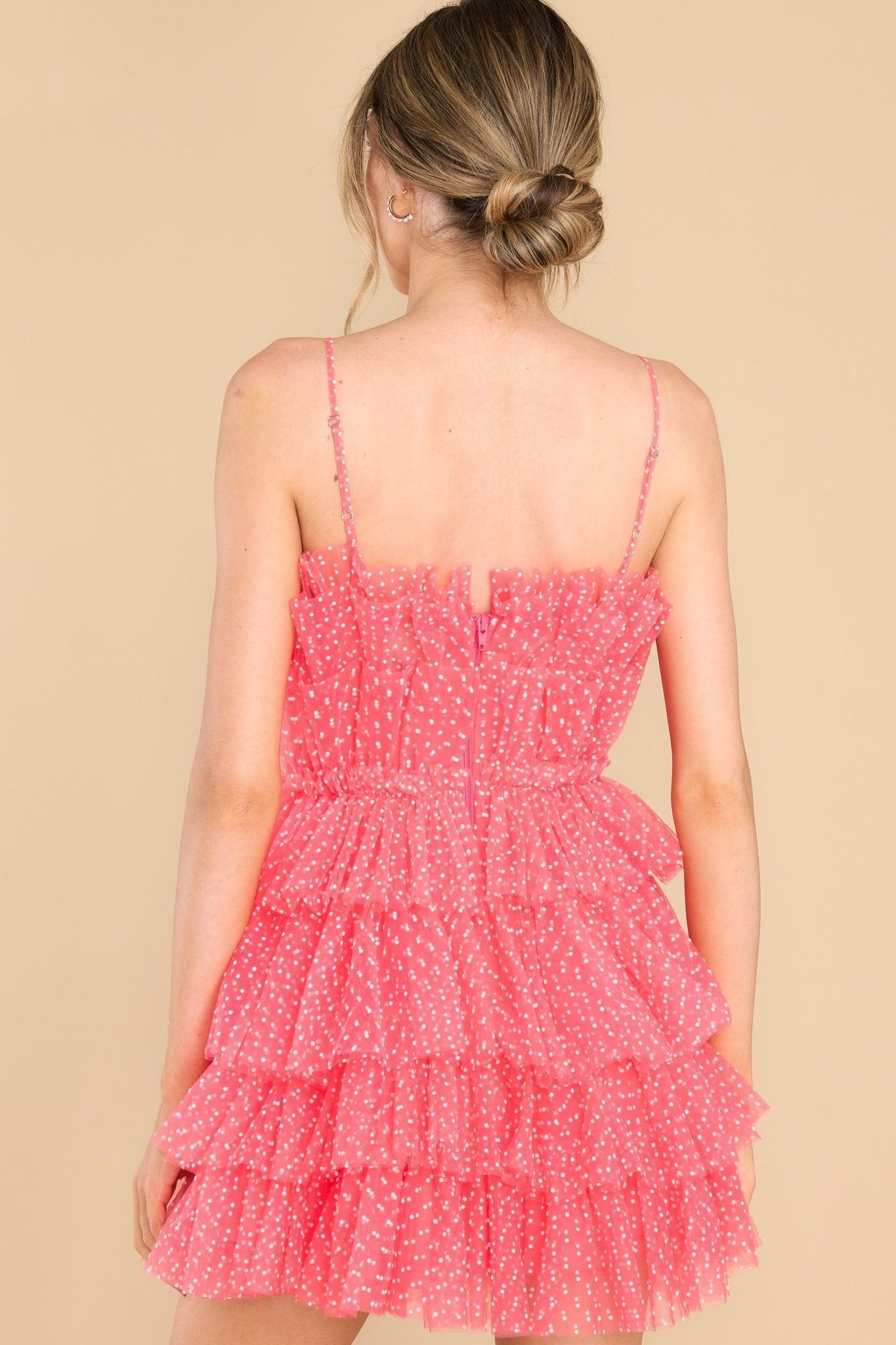 Too Pretty For You Coral Dress Product Image