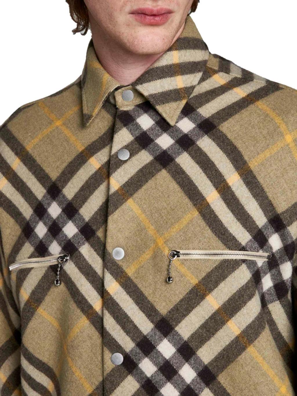 BURBERRY Long Sleeved Check Pattern Shirt In Multicolor Product Image