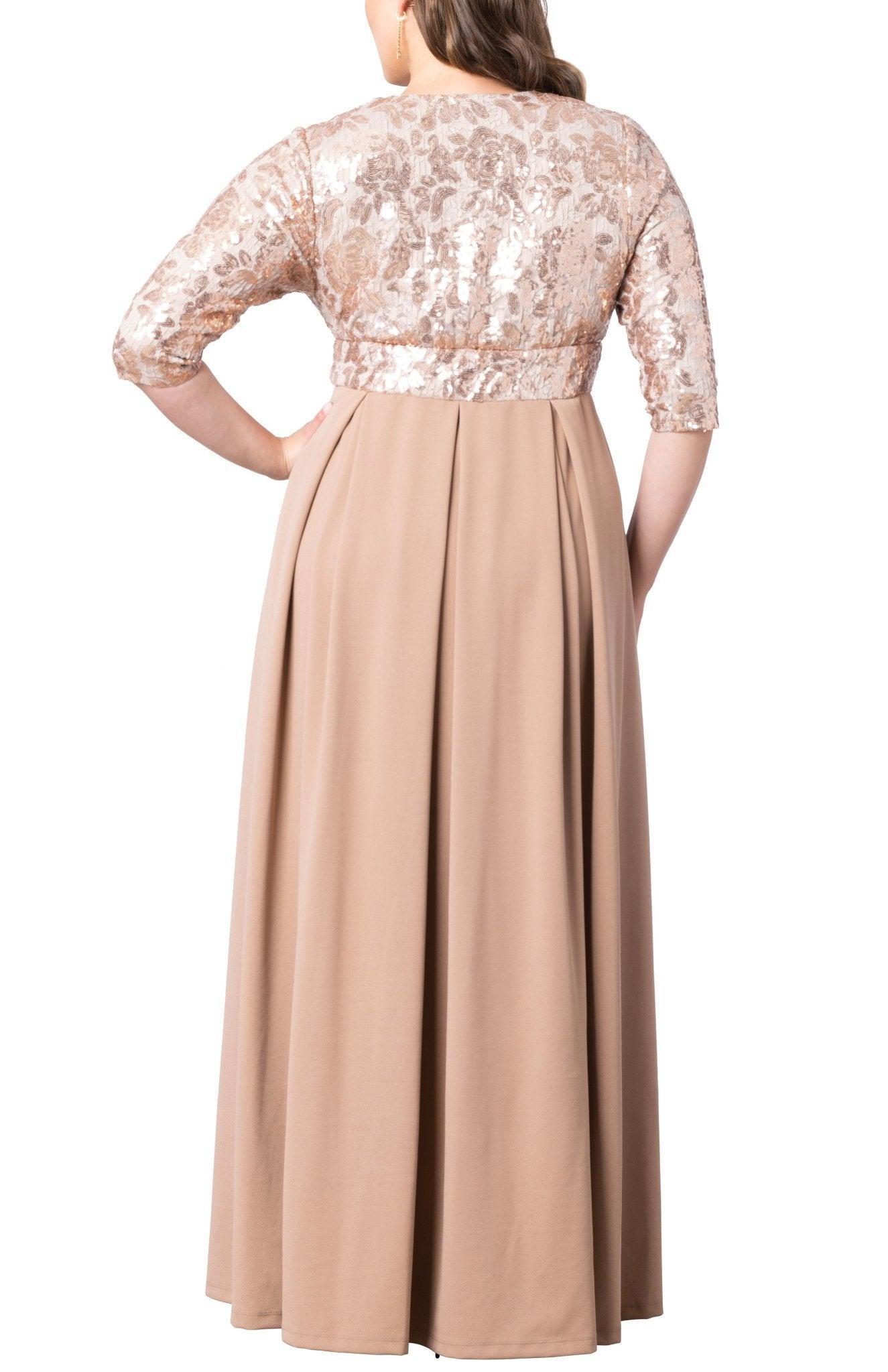 Paris Pleated Sequin Gown - Plus Product Image