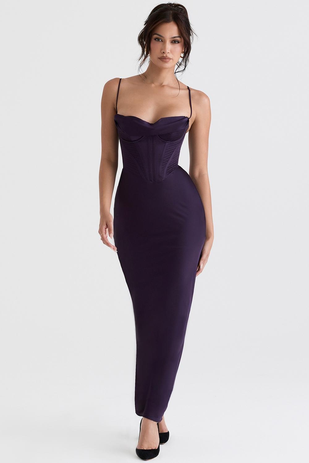 Charmaine Night Shade Corset Maxi Dress Product Image