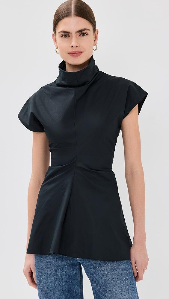 Rosetta Getty Funnel Neck Torqued Top | Shopbop Product Image