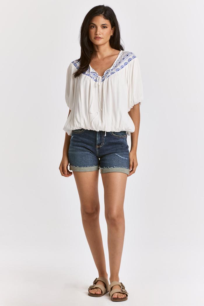 ava denim shorts Product Image