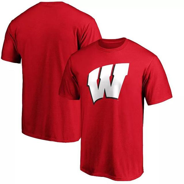 Mens Majestic Wisconsin Badgers Primary Logo T-Shirt Product Image