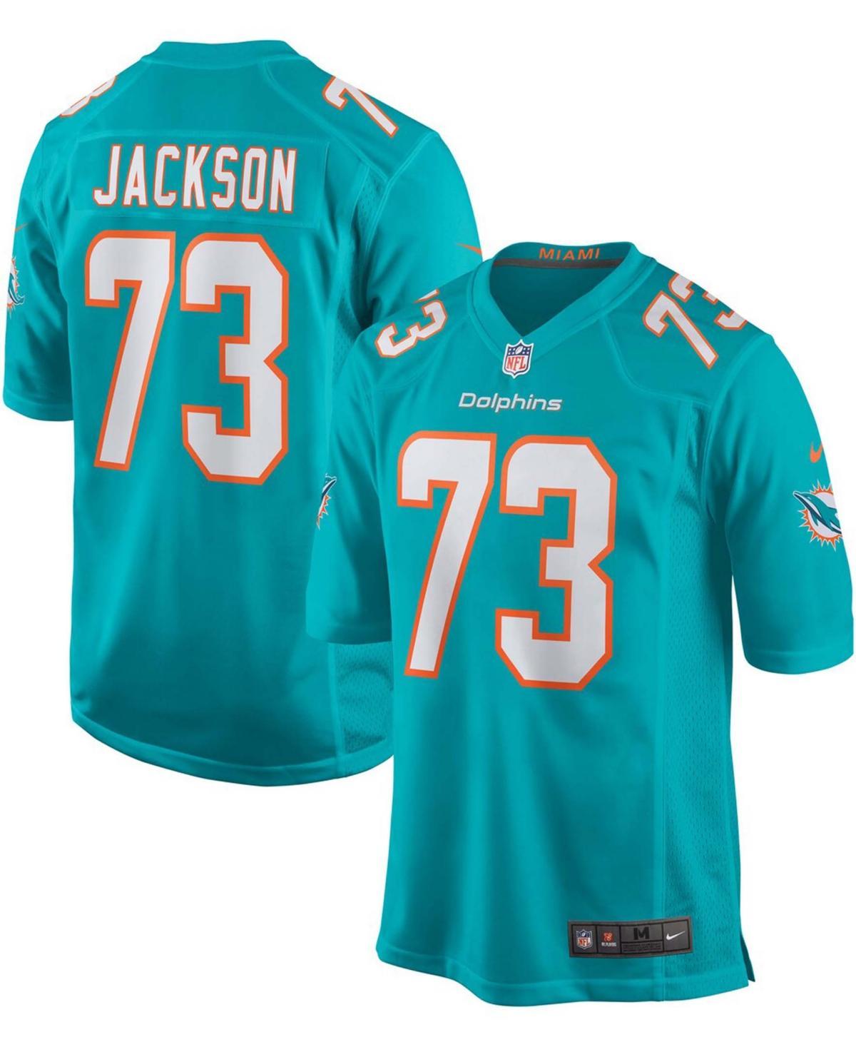 Mens Austin Jackson Aqua Miami Dolphins Game Jersey - Aqua Product Image