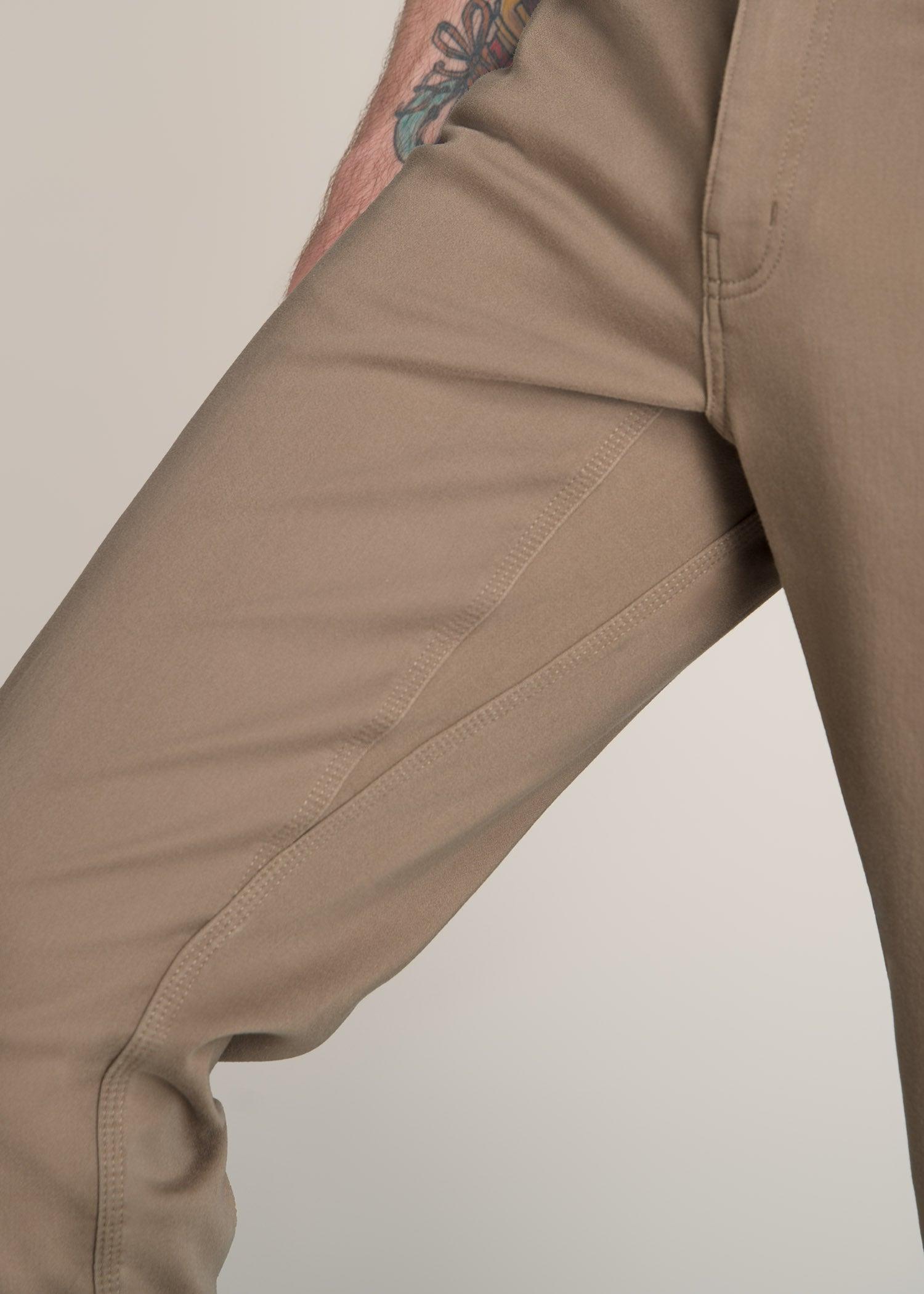 Everyday Comfort 5-Pocket TAPERED-FIT Pant for Tall Men in Dark Sand Male Product Image