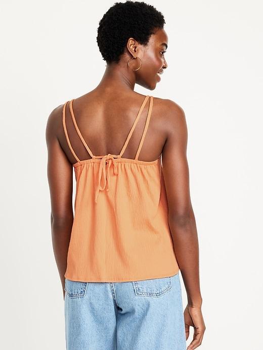 Strappy Tie-Back Tank Top Product Image