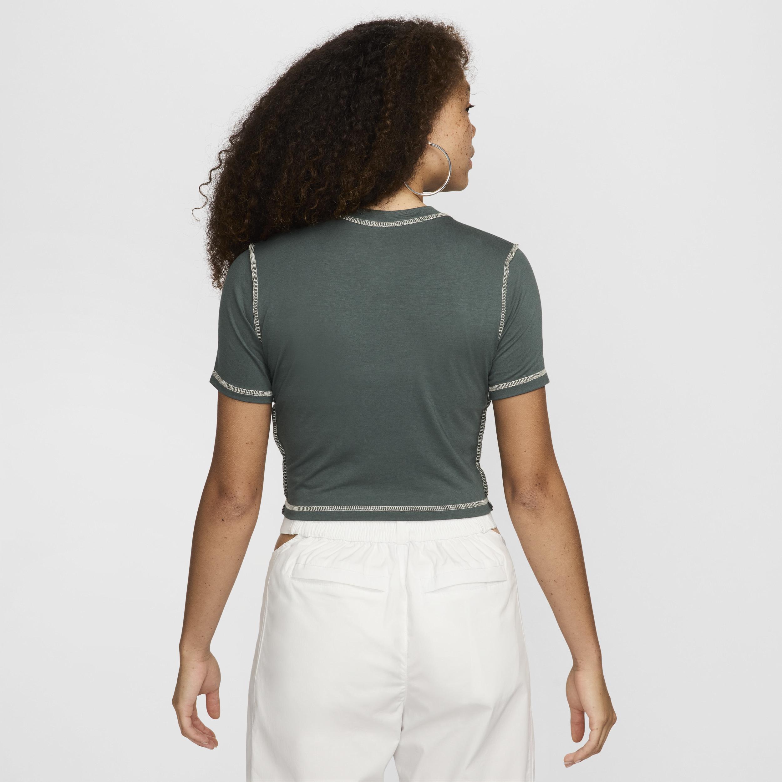 Women's Nike Sportswear Chill Knit Slim Cropped T-Shirt Product Image