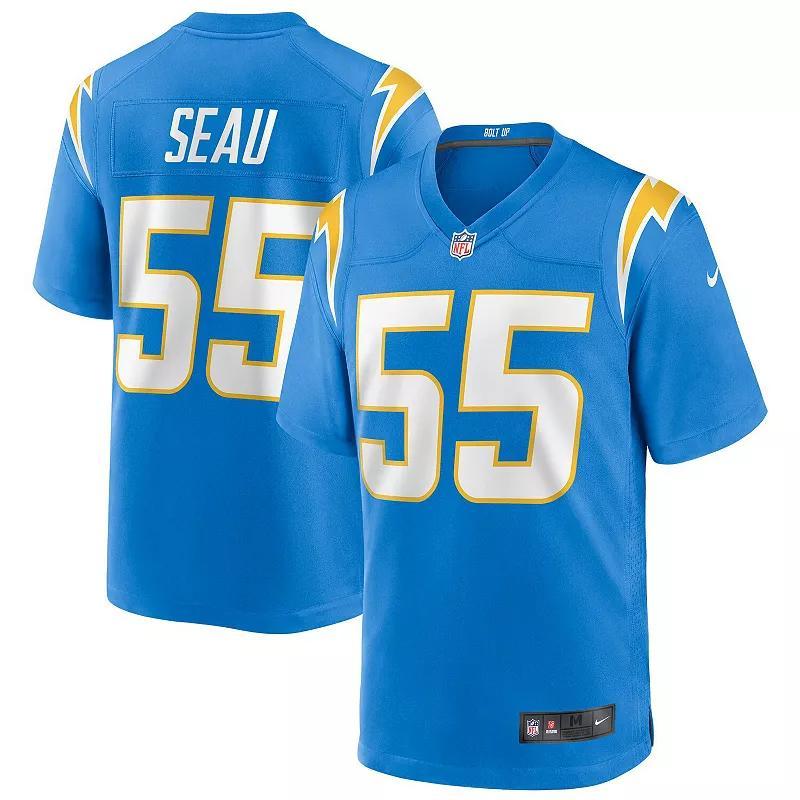 Mens Nike Junior Seau Powder Blue Los Angeles Chargers Game Retired Player Jersey - Powder Blue Product Image