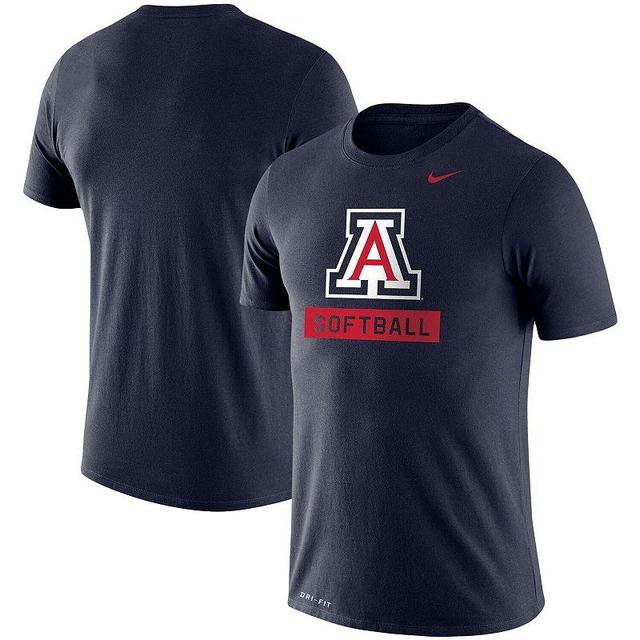 Mens Nike Arizona Wildcats Softball Drop Legend Slim Fit Performance T-Shirt Blue Product Image