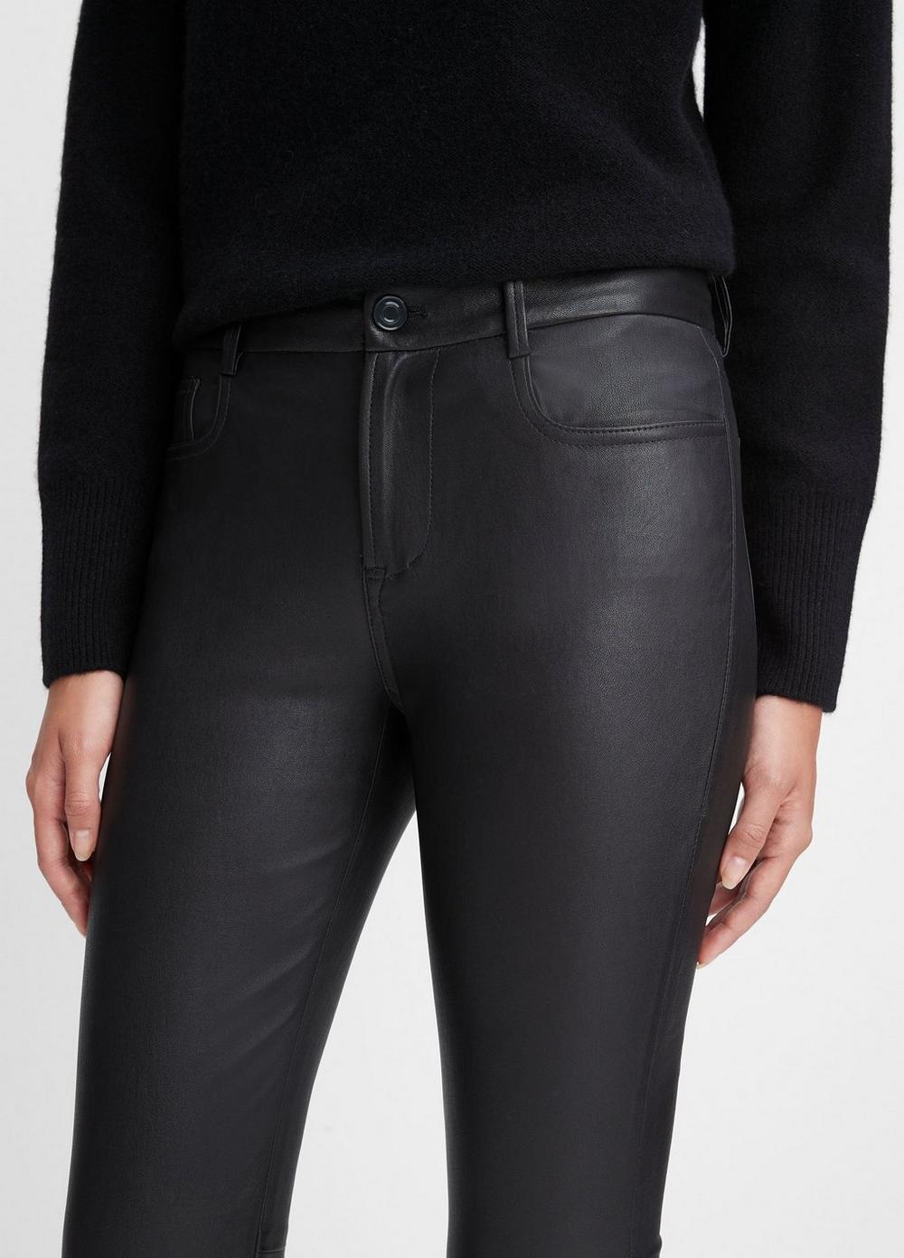 Stretch Leather Boot-Cut Pant Product Image