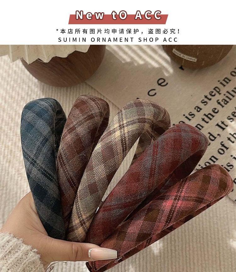 Plaid Headband Product Image