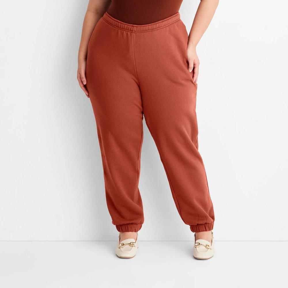 Womens Leisure Studio Mid-Rise Essential Joggers - Universal Thread Rust 3X Product Image