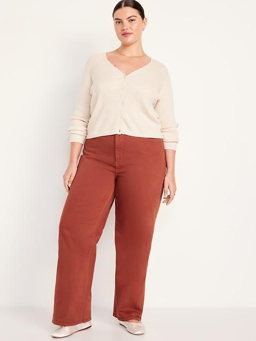 Extra High-Waisted Sky-Hi Wide-Leg Jeans Product Image