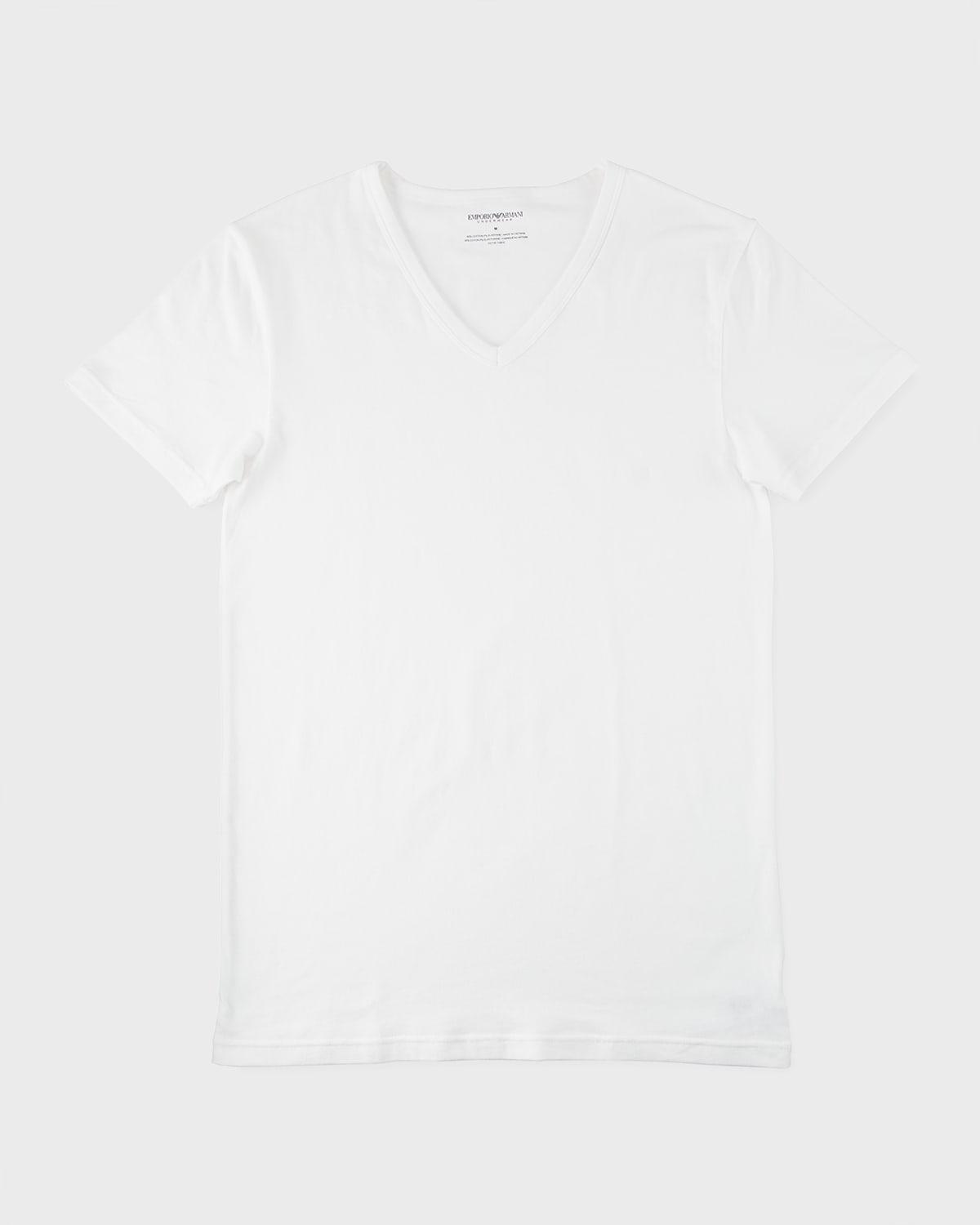 Mens Stretch Cotton V-Neck T-Shirt Product Image