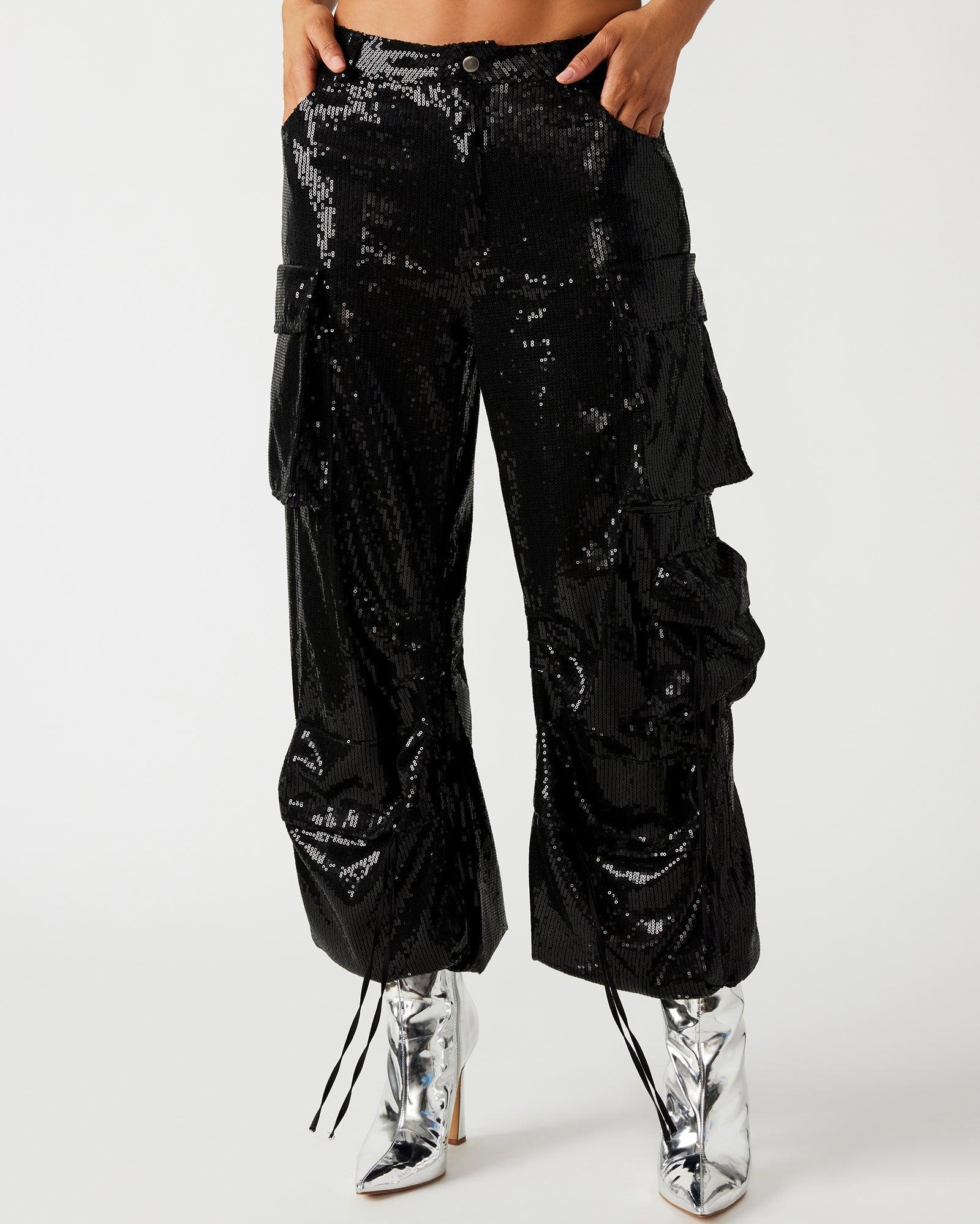 DUO SEQUIN PANT BLACK Female Product Image