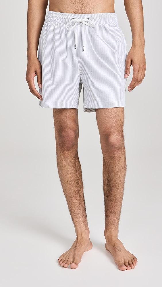 Onia Charles Seersucker Swim Trunks 5" | Shopbop Product Image