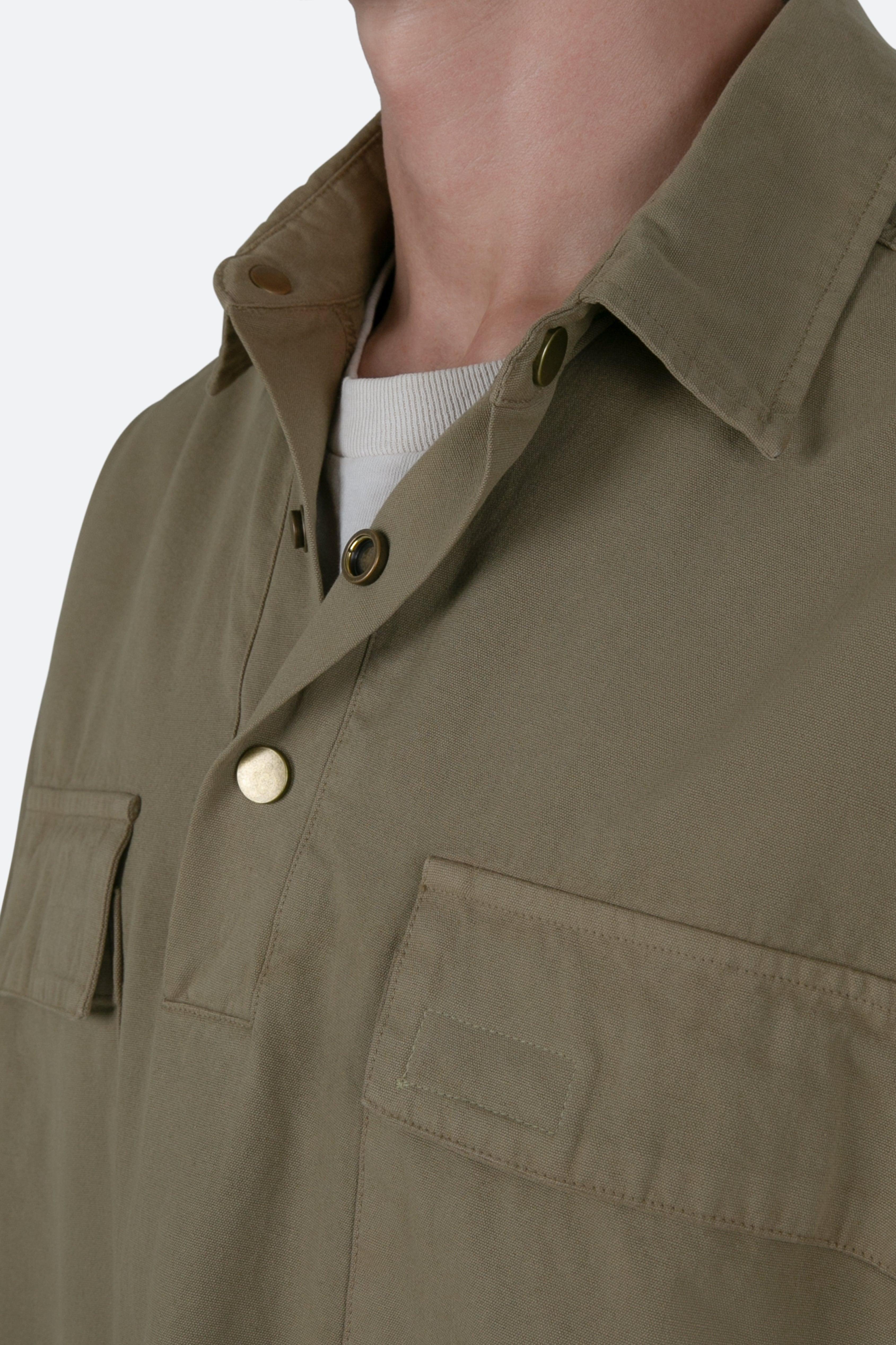 Oversized Utility Shirt - Olive Product Image