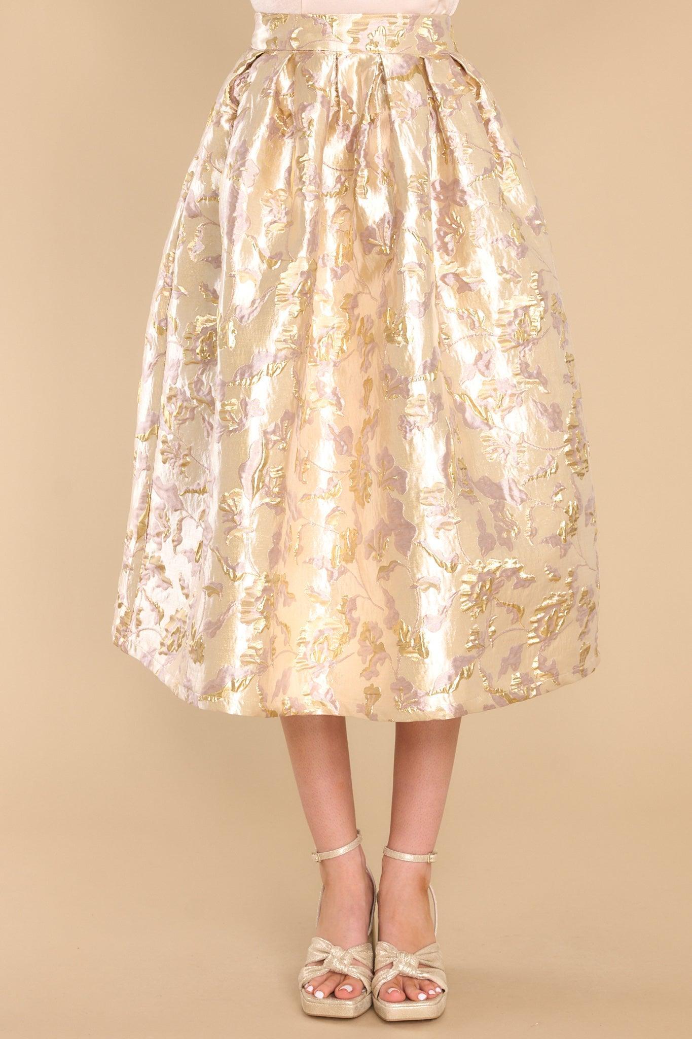 Aura Forever Grateful Gold Skirt Product Image