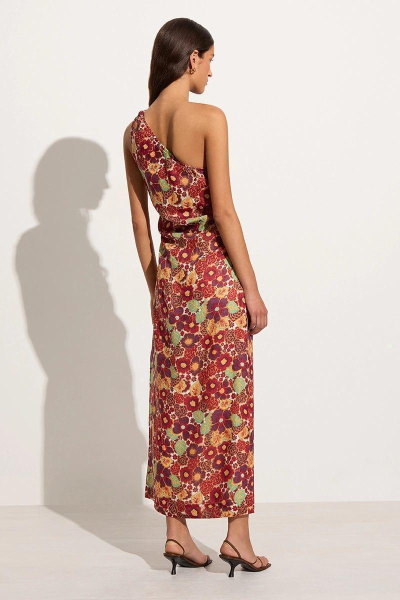 Jomana Midi Dress La Mira Floral Ruby - Final Sale Product Image