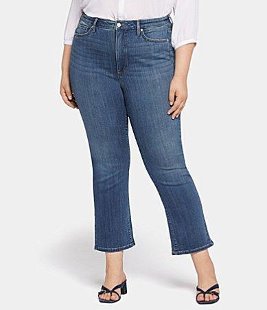 NYDJ Plus Size High Rise Slim Bootcut Ankle Jeans Product Image