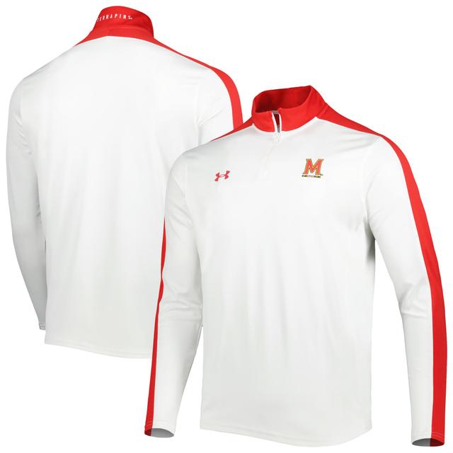 Mens Under Armour Maryland Terrapins Lightweight Mock Neck Performance Quarter-Zip Jacket Product Image