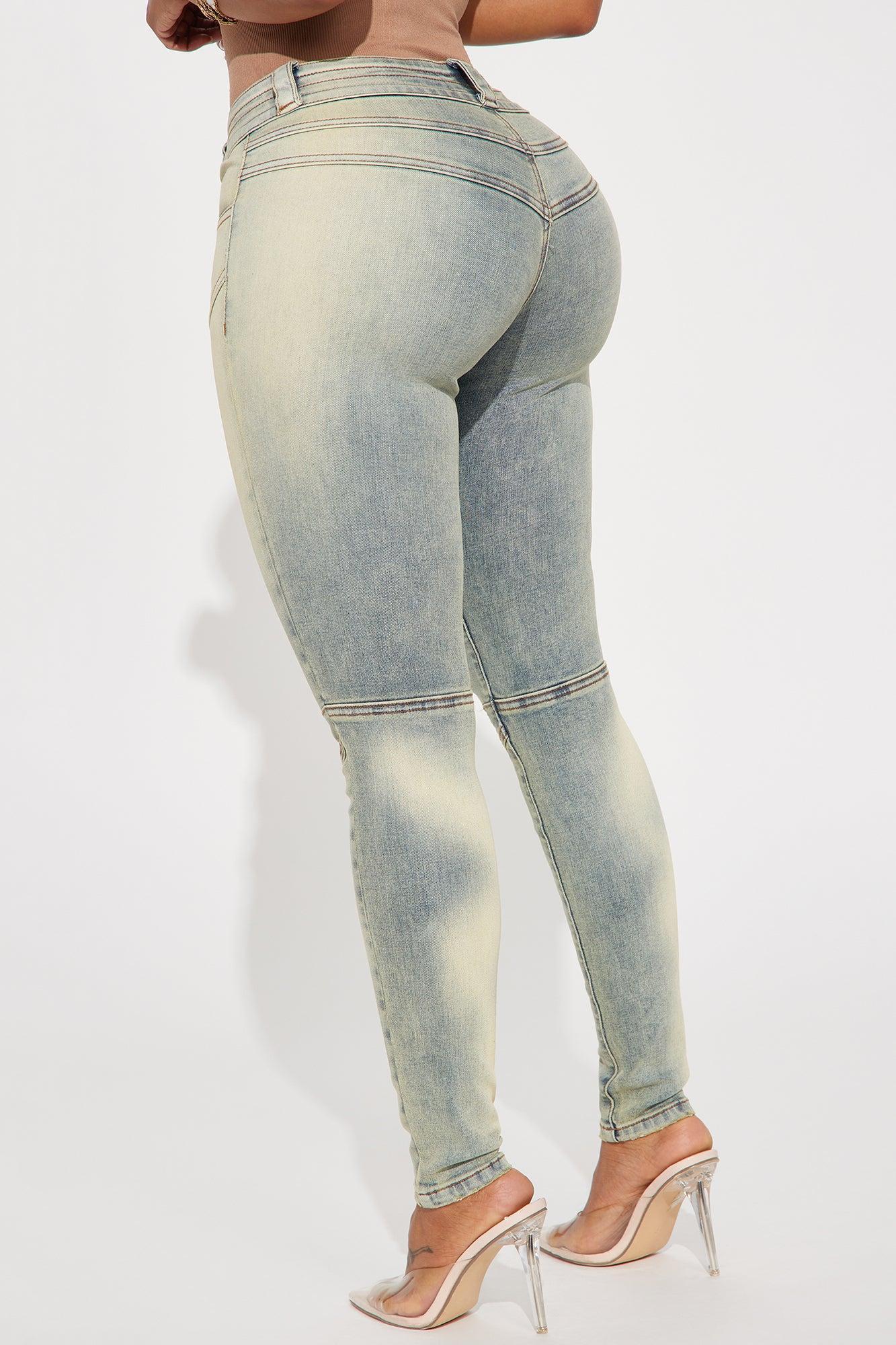 Camryn Moto Skinny Jeans - Vintage Wash Product Image