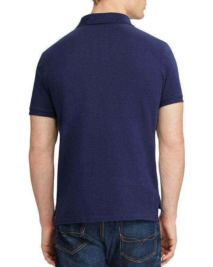 Logo-embroidered Short-sleeve Polo Shirt In French Navy Product Image