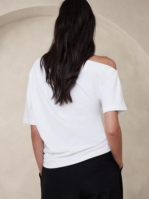 One-Shoulder Heavy Cotton Top Product Image