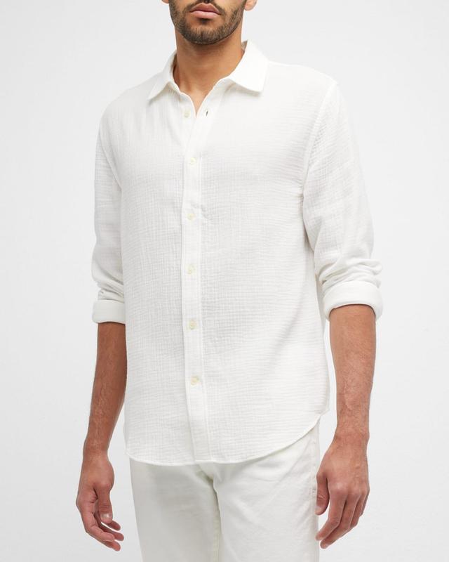 Mens Theo Textured Gauze Sport Shirt Product Image