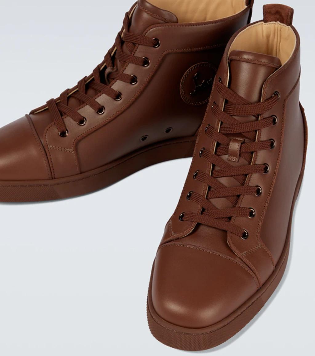 CHRISTIAN LOUBOUTIN Fun Louis Sneakers In Brown Product Image