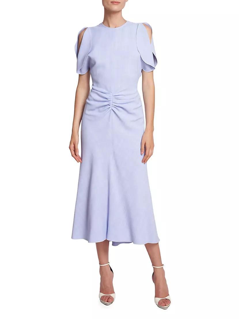 Gathered Waist Midi-Dress Product Image