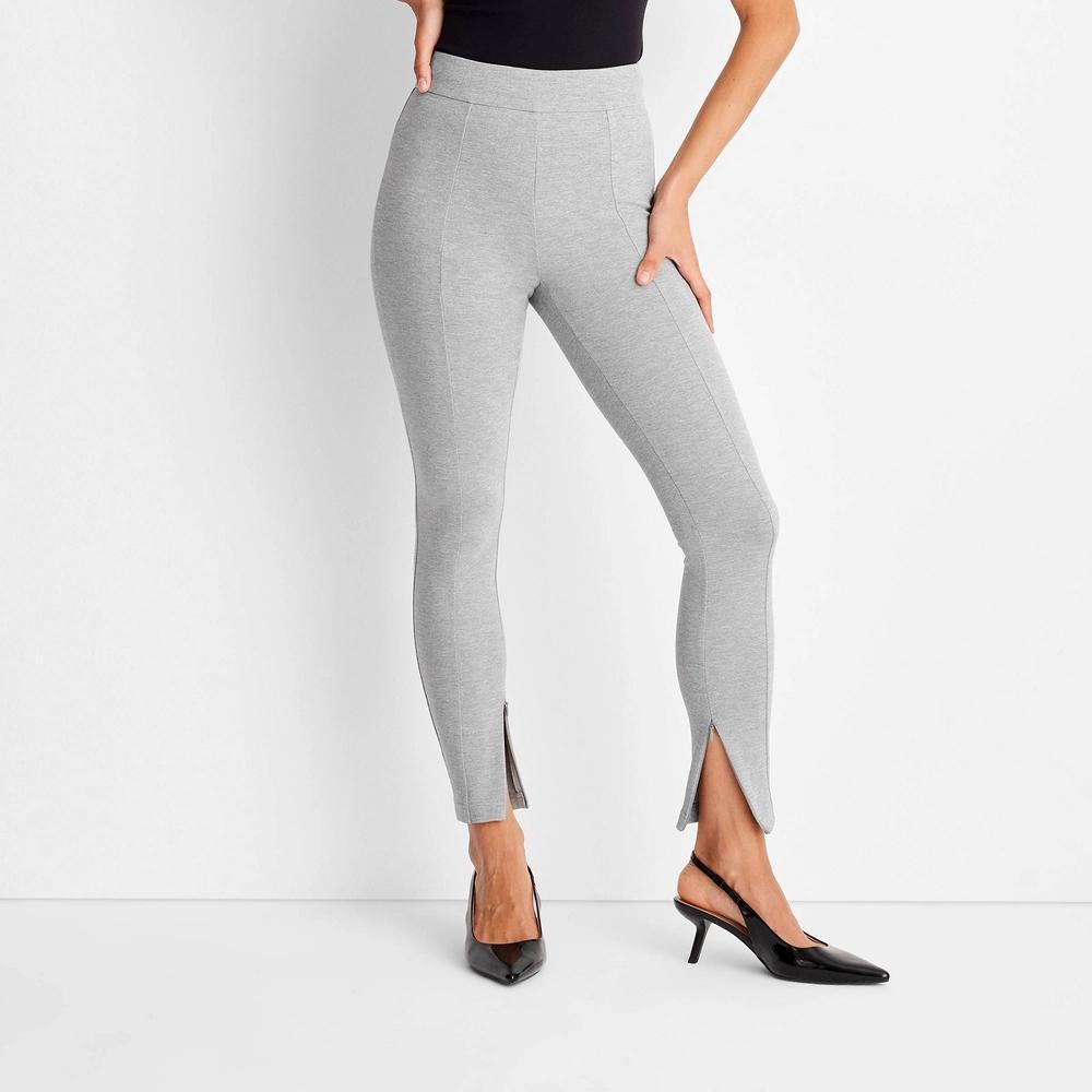 Womens High-Waisted Slim Fit Ankle Ponte Leggings - A New Day M product image