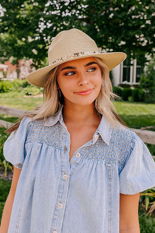 Out For Brunch Woven Hat In Natural Product Image