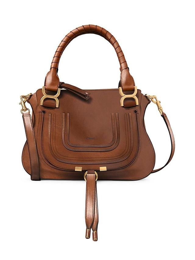 Womens Marcie Small Leather Satchel Product Image