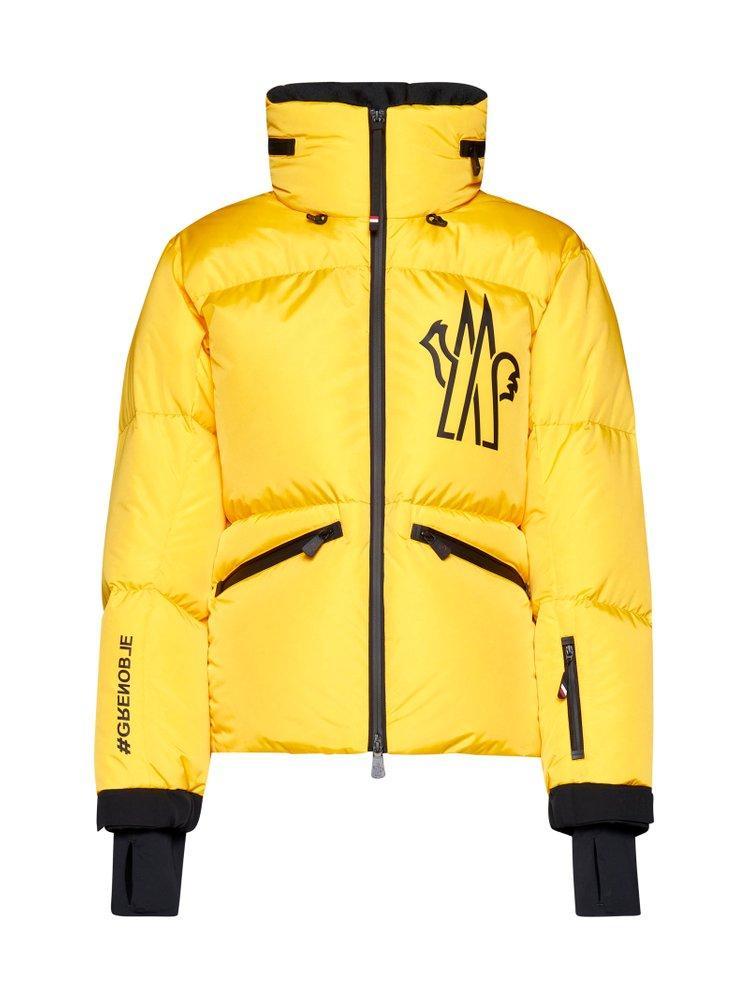 Grenoble Logo Printed Padded Jacket In Yellow Product Image