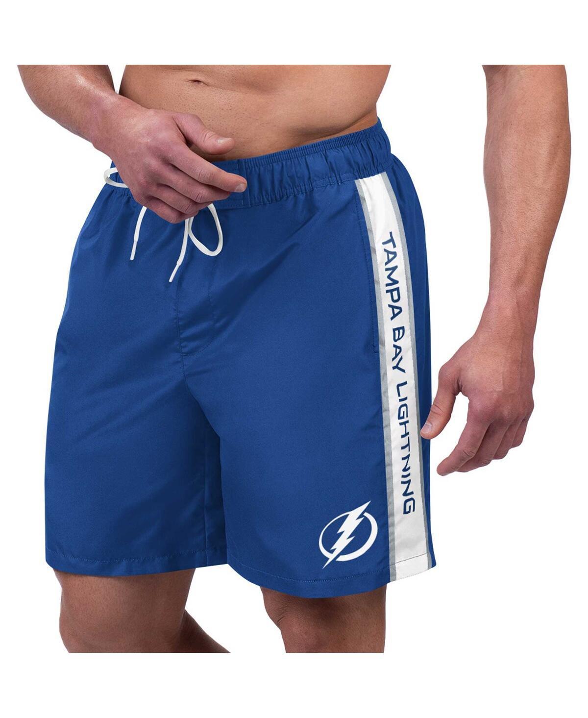 Mens G-III Sports by Carl Banks Blue Tampa Bay Lightning Streamline Volley Swim Trunks Product Image