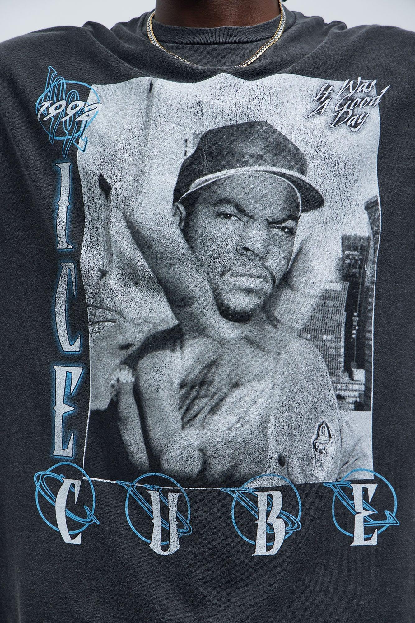 Ice Cube 1995 Oversized Short Sleeve Tee - Black Product Image