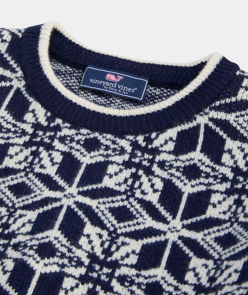 Merino Wool Nordic Fair Isle Sweater Product Image