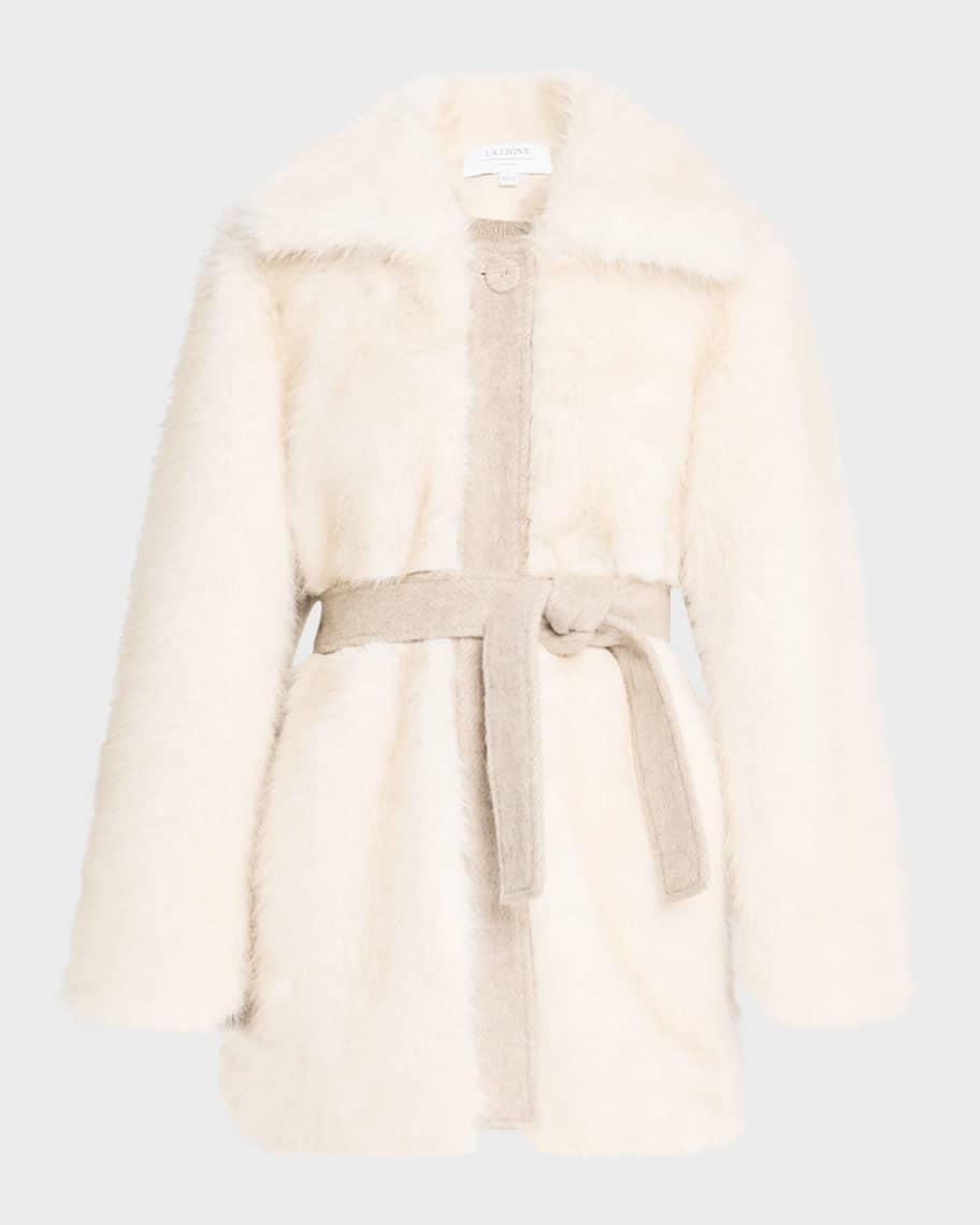 Belted Faux Fur Coat product image