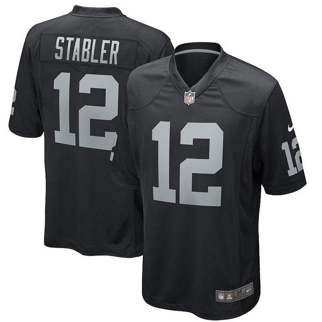 Mens Nike Ken Stabler Black Las Vegas Raiders Game Retired Player Jersey Product Image