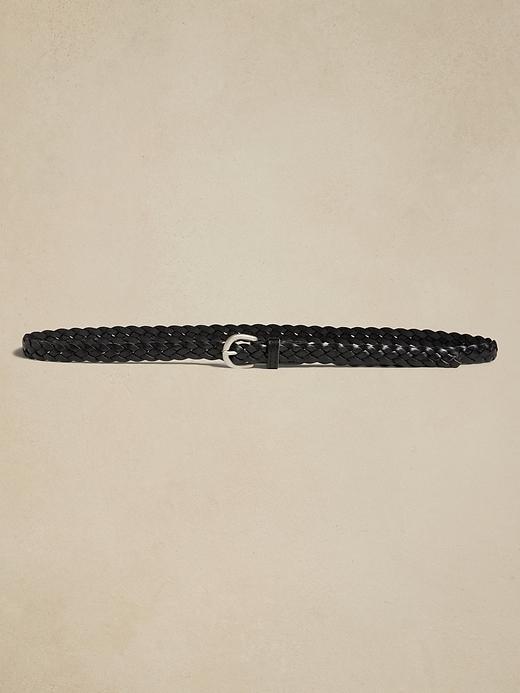 Daze Woven Leather Belt Product Image