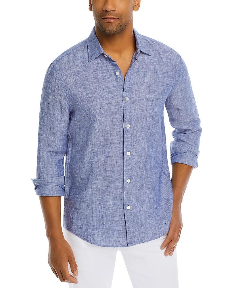 The Mens Store at Bloomingdales Linen Regular Fit Button Down Shirt - Exclusive Product Image