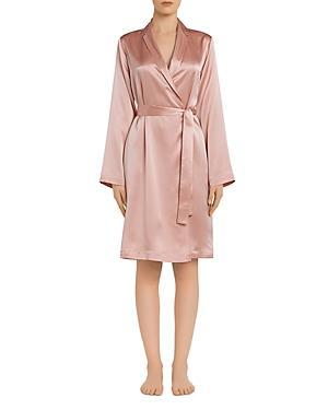 Womens Silk Short Robe Product Image