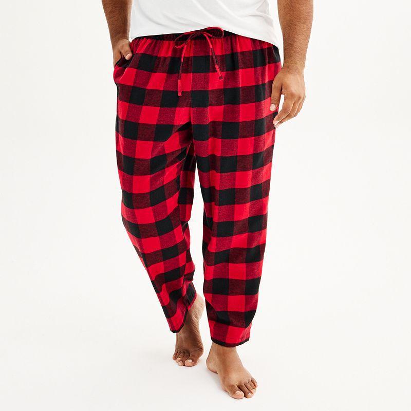 Big & Tall Sonoma Goods For Life Flannel Pajama Pants, Mens Product Image