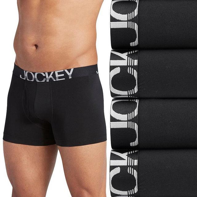 Mens Jockey ActiveStretch 3-Pack + 1 Bonus Boxer Briefs, Size: Large, Oxford Product Image